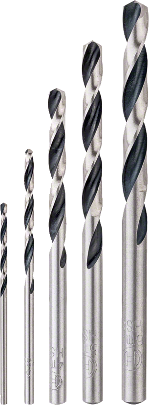 HSS Twist Drill Bit PointTeQ Set, 5-Pieces