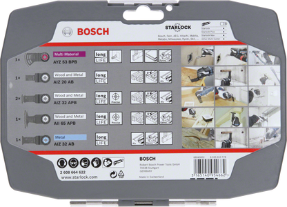 Electrician and Drywall Set for Multi-Tools, 6-Piece