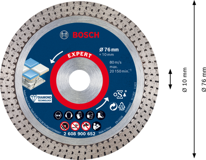 EXPERT Hard Ceramic Diamond Cutting Disc