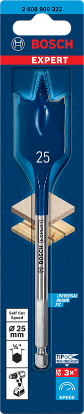 EXPERT Self Cut Speed Spade Drill Bit