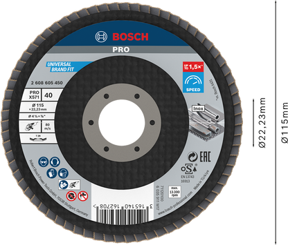 PRO X571 Flap Disc, Angled