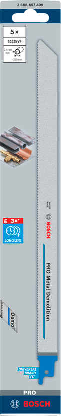 PRO Metal Demolition S1225VF Blade