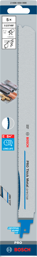 PRO Thick Metal precise S1237HBF Blade