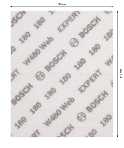 EXPERT W480 Web 1/4 Hand Sanding Sheet