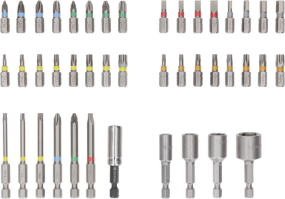 Extra Hard Screwdriver Bit Set, 43 pcs