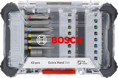 Extra Hard Screwdriver Bit Set, 43 pcs