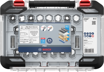 PRO Multi Material PC Plus Hole Saw Set