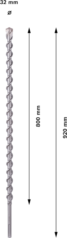 PRO SDS max Natural Stone Drill Bit