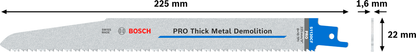 PRO Thick Metal Demolition S1130CF Blade