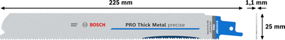 PRO Thick Metal precise S1137HBF Blade