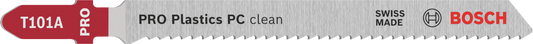 PRO Plastics PC clean T101A Jigsaw Blade