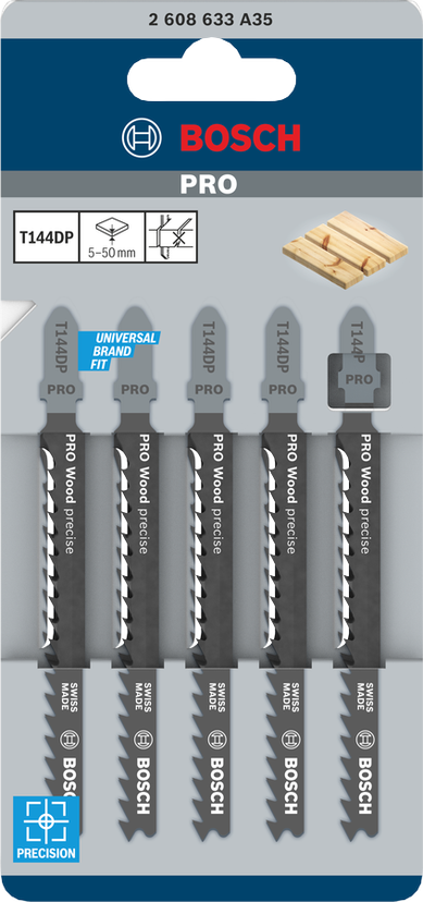 PRO Wood precise T144DP Jigsaw Blade