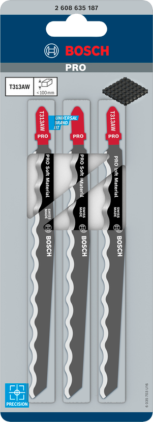 PRO Soft Material T313AW Jigsaw Blade