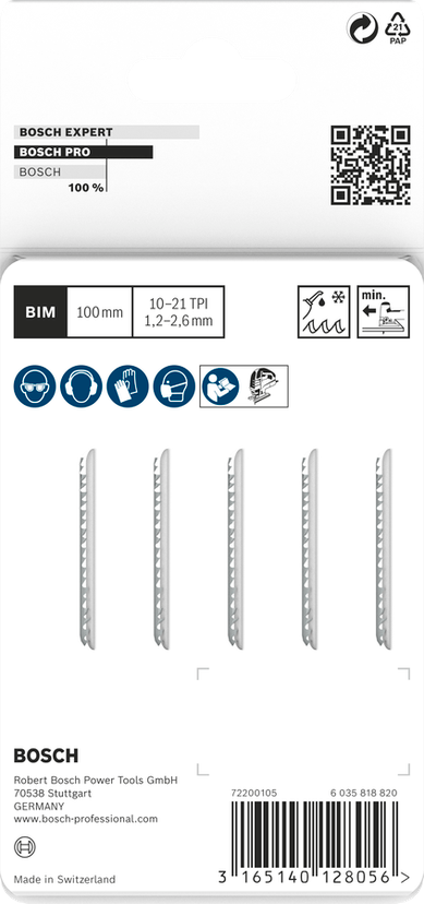 PRO Metal thick and thin T123XF Jigsaw Blade