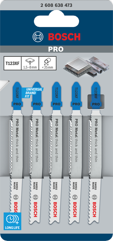 PRO Metal thick and thin T123XF Jigsaw Blade