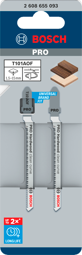 PRO Hardwood clean curve T101AOF Jigsaw Blade