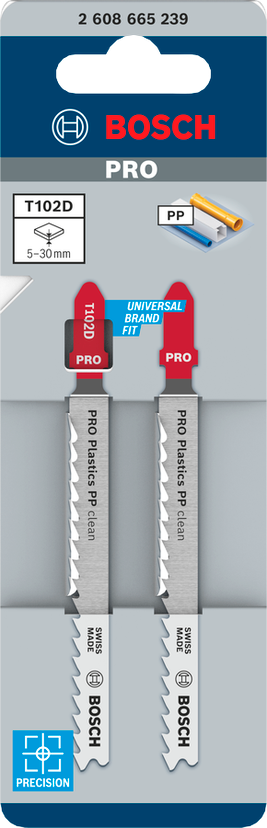 PRO Plastics PP clean T102D Jigsaw Blade