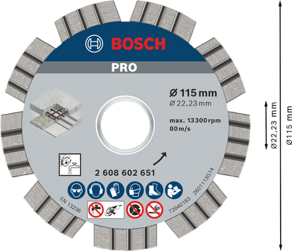 PRO Concrete Diamond Cutting Disc
