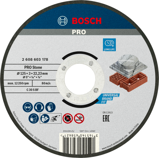PRO Stone Bonded Cutting Disc