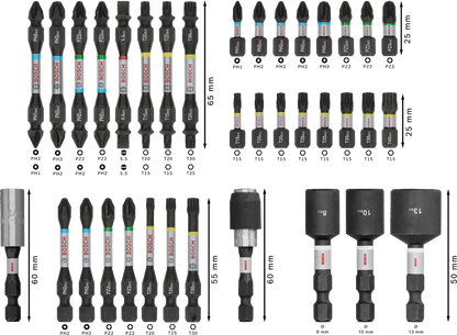 PRO Impact Screwdriver Bit Set