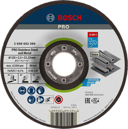 PRO Stainless Steel and Metal 3-in-1 Bonded Disc