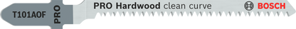 PRO Hardwood clean curve T101AOF Jigsaw Blade