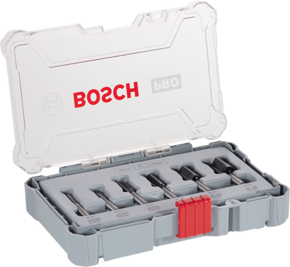 PRO Router Bit Straight Set, 6 pcs