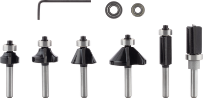 PRO Router Bit Trim and Edging Set, 6 pcs