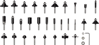 PRO Router Bit Mixed Set, 30 pcs