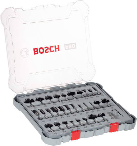 PRO Router Bit Mixed Set, 30 pcs