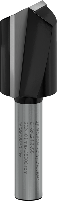 PRO Router Bit Straight, Two Flutes