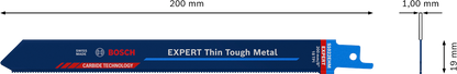 EXPERT Thin Tough Metal S1022EHM Blade
