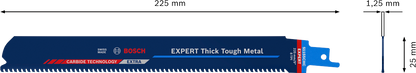 EXPERT Thick Tough Metal S1155CHC Blade