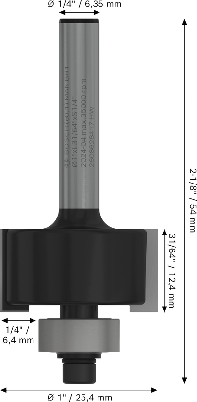 PRO Router Bit Rabbeting