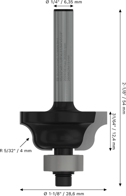PRO Router Bit Roman Ogee