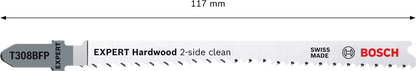 EXPERT Hardwood 2-side clean T308BFP Jigsaw Blade