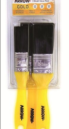 PAINT BRUSH SET GOLD 3PCE 25/38/50MM