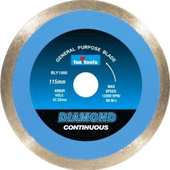 BLADE FOX DIAMOND CONTINUOUS TILE 115MM - BLY1000