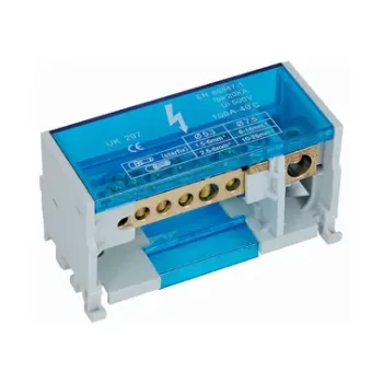 Multi Pole Distribution Block - Din Rail Mount