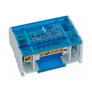 Multi Pole Distribution Block - Din Rail Mount