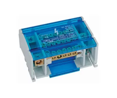 Multi Pole Distribution Block - Din Rail Mount - 