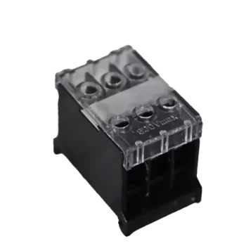 Din rail terminals with covers