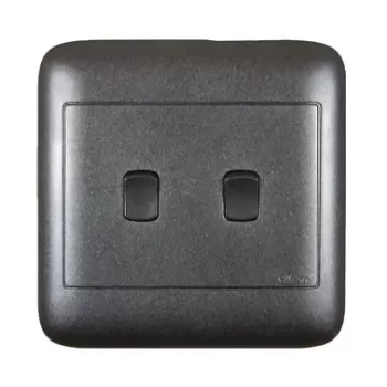 4X4 2Lever 1Way Black Switch