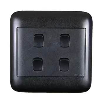 4X4 4Lever 1Way Black Switch