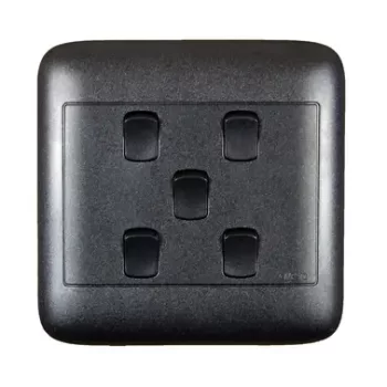 4X4 5Lever 1Way Black Switch