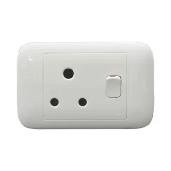 4X2 Single Switched Socket (Hzl)